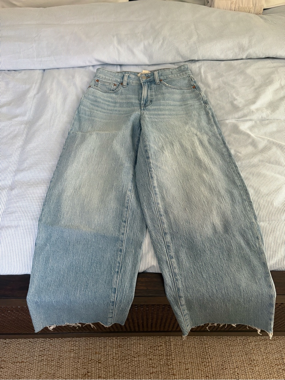 Madewell Light Blue Wide Leg Jeans